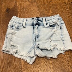 Contraband Girls Blue Jean Shorts Size 8